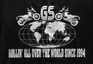 BEEMER GS 2oth anniversary T-shirt ROLLIN' ALL OVER THE WORLD SINCE 1994